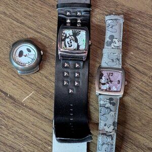 3 Mickey Mouse Disney Disneyland Watch Watches Jack Nightmare Before Christmas
